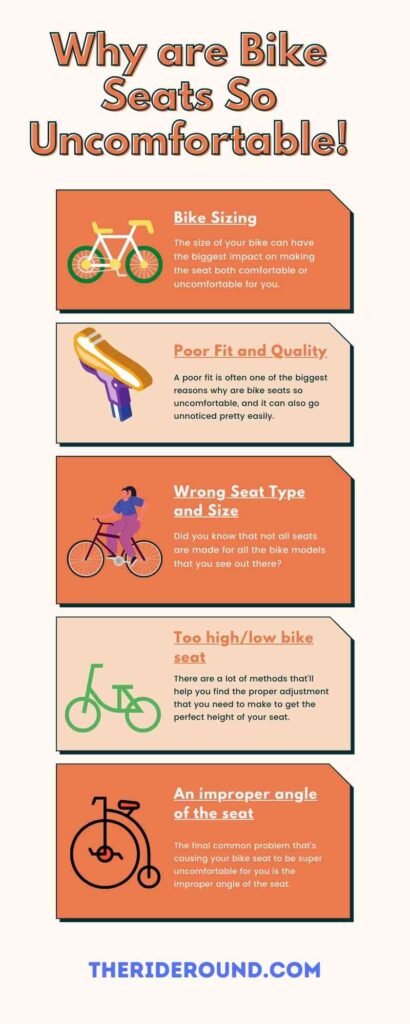 Why are Bike Seats So Uncomfortable infographic